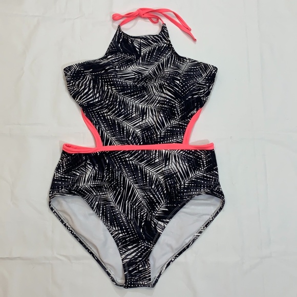 Time and Tru Women's Cut-Out One-Piece Swimsuit xl - Picture 3 of 13